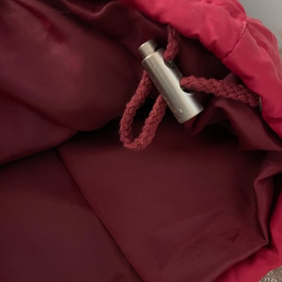 Vintage Eddie Bauer Women Goose Down Parka Size S Red 80s 90s Ski Quiet Luxury - Picture 10 of 13